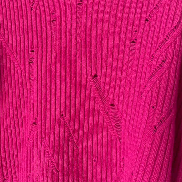 HELMUT LANG DISTRESSED V-NECK SWEATER W THUMB HOLES - Picture 2 of 6